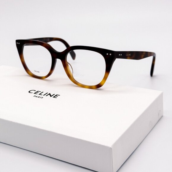 NEW CELINE CL50116I 056 UNISEX HAVANA EYEGLASSES CELINE - Picture 2 of 9
